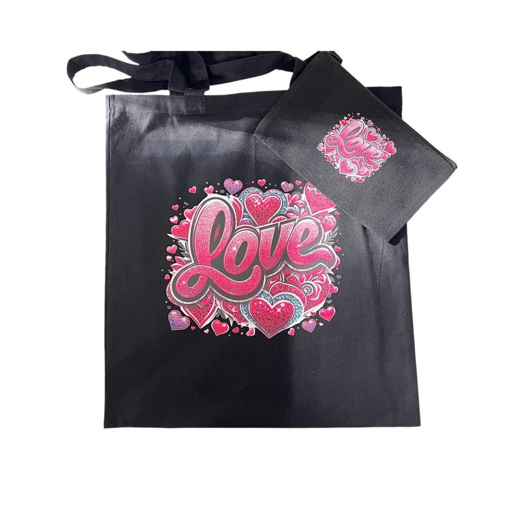 Reusable 100% Cotton Gift Tote Bag with Graphic for Women